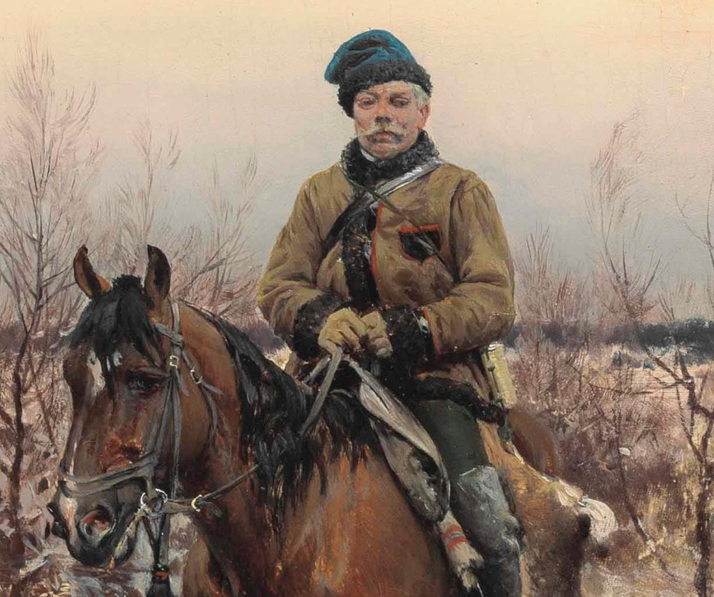 Alfred Kowalski Fine Art Print, Hunting With Hounds