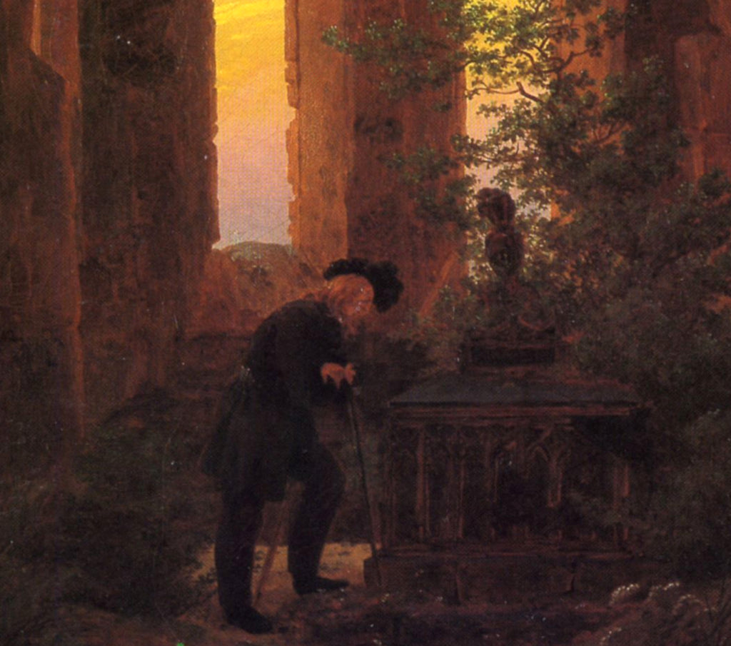 Caspar David Friedrich Fine Art Print, Hutten's Grave