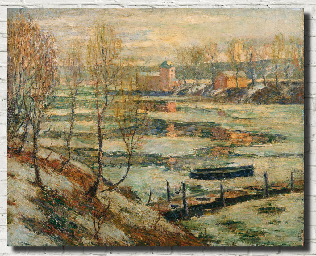 Ice in the River, Ernest Lawson Fine Art Print
