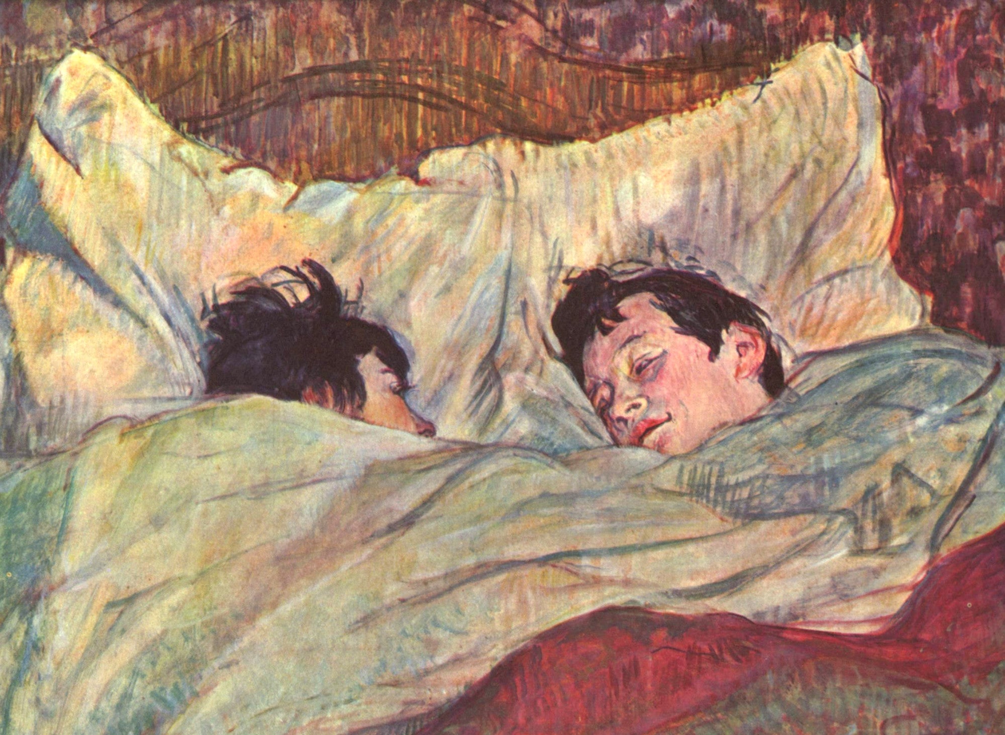 Henri de Toulouse-Lautrec Fine Art Print, In the Bed