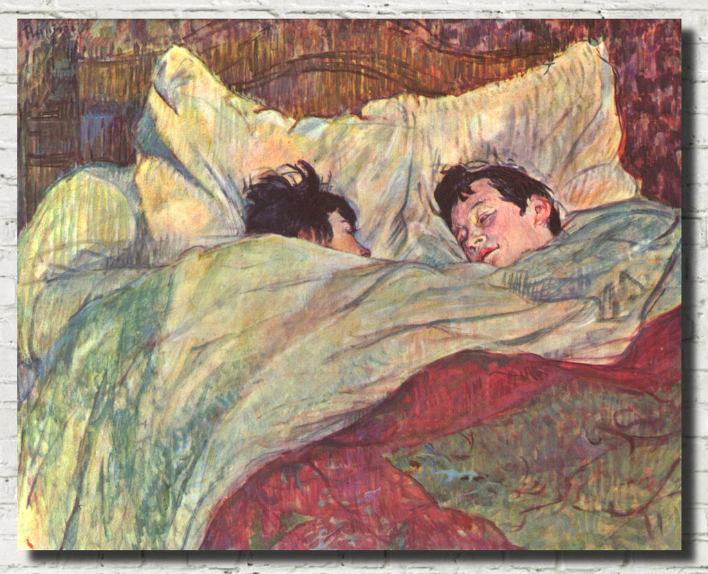 Henri de Toulouse-Lautrec Fine Art Print, In the Bed