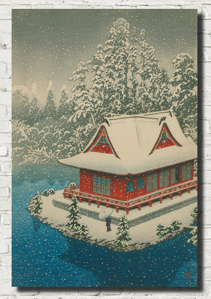 Inokashira in Snow, Hasui Kawase, Japanese Art Print