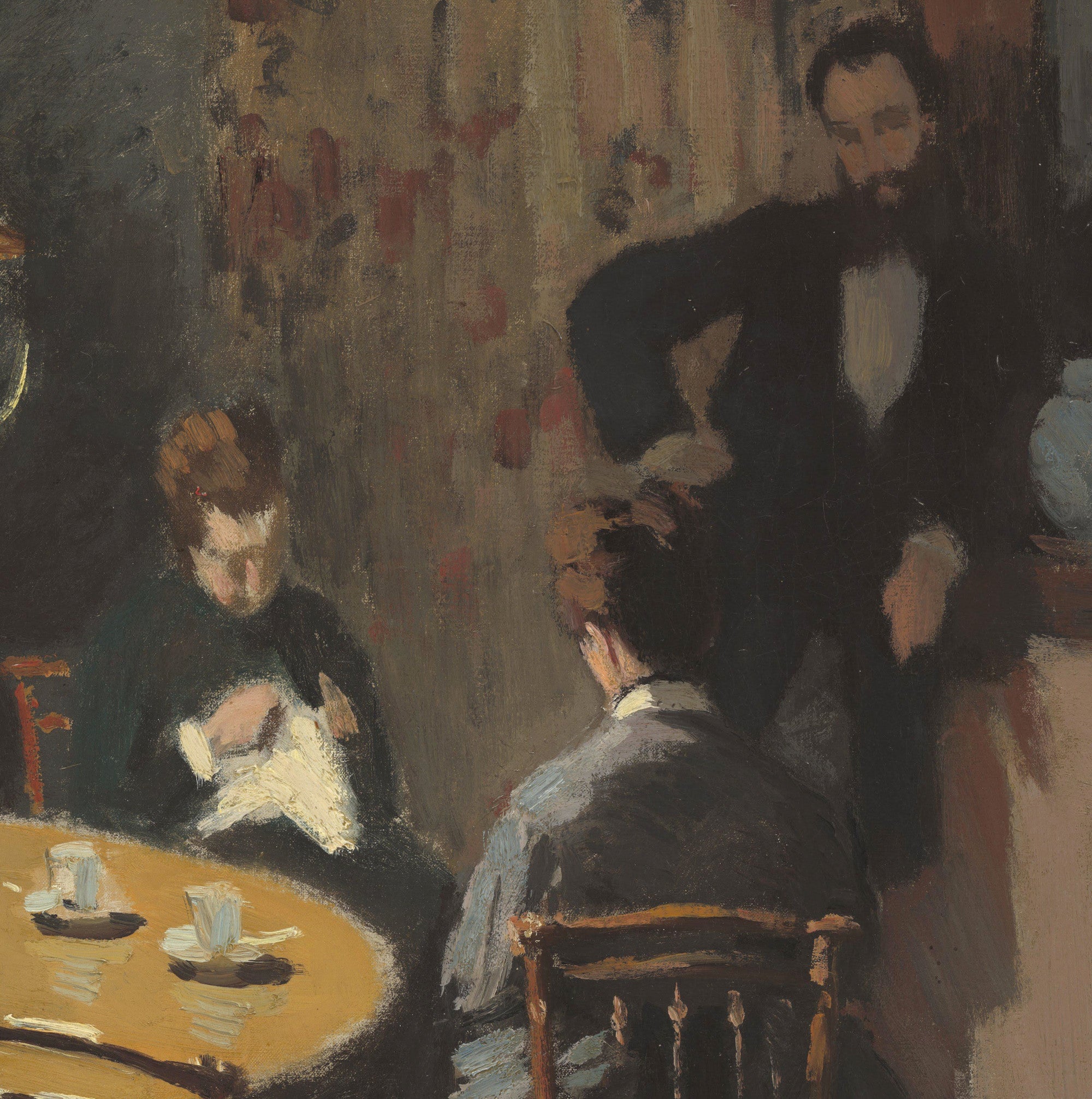 Claude Monet Fine Art Print, Interior, after Dinner