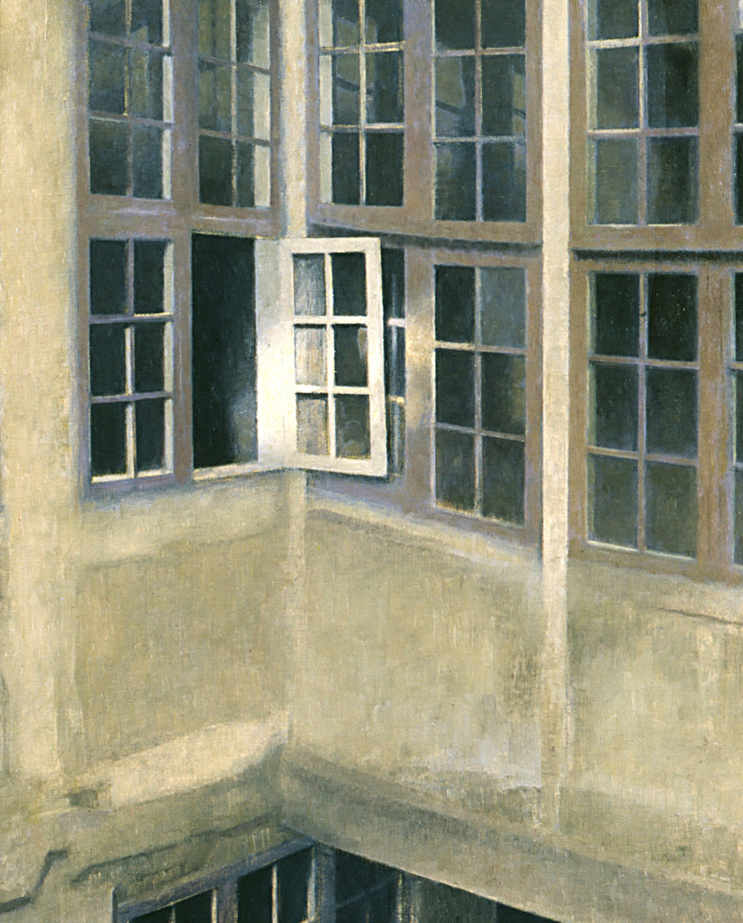Wilhelm Hammershoi Fine Art Print, Interior of Courtyard