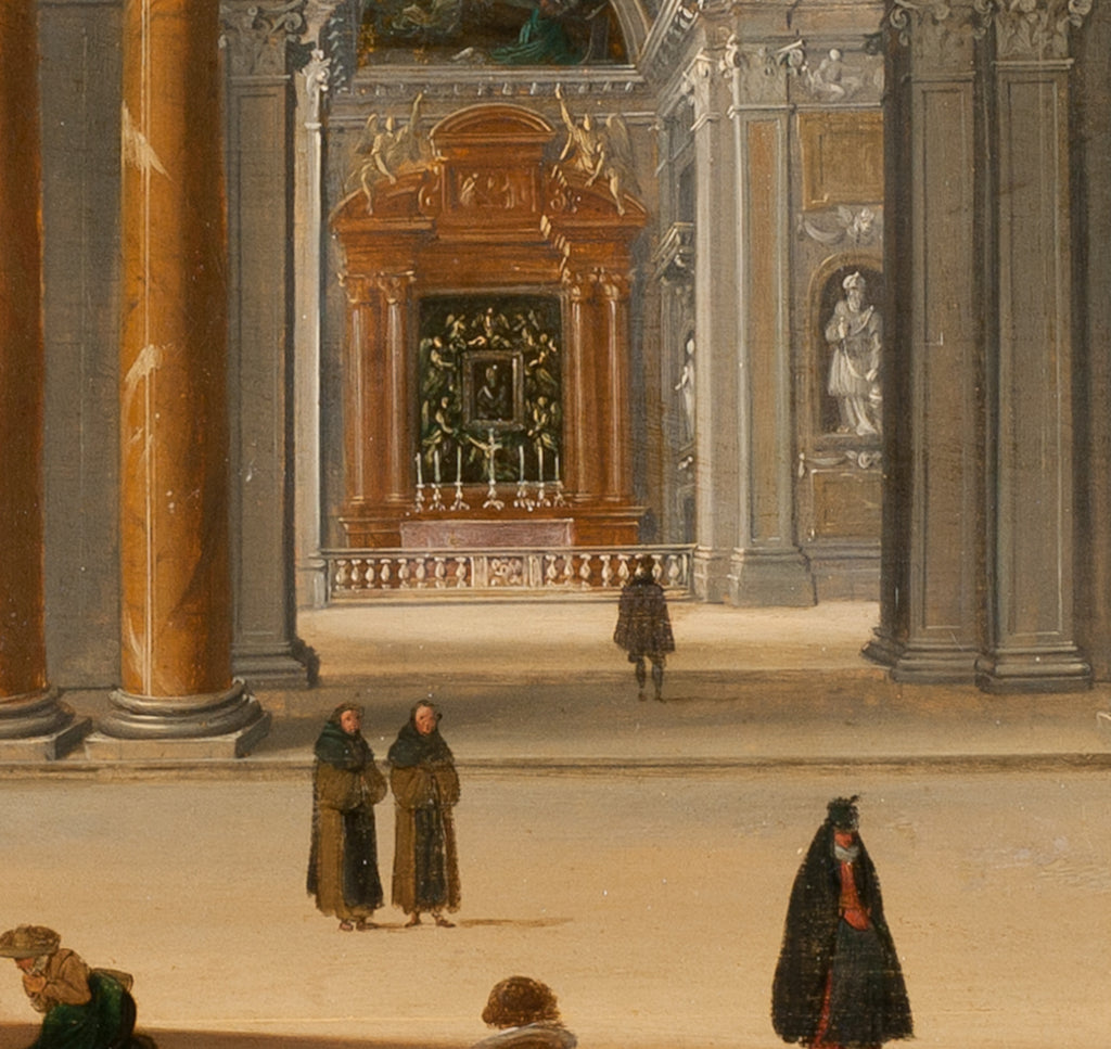 Bartholomeus van bassen Fine Art Print, Interior of a Baroque Church