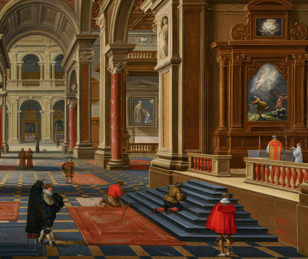 Bartholomeus van Bassen Fine Art Print, Interior of a Catholic Church