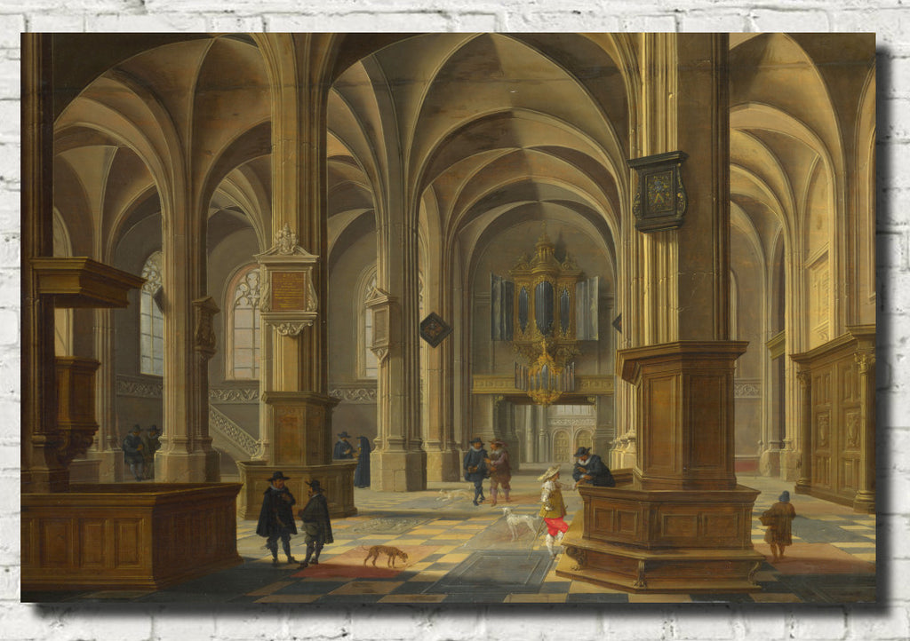 Bartholomeus van Bassen Fine Art Print, Interior of the Cunerakerk Rhenen