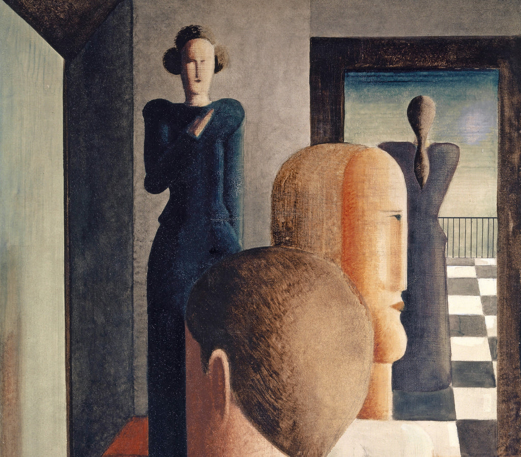 Interior With Four Figures, Oskar Schlemmer Fine Art Print