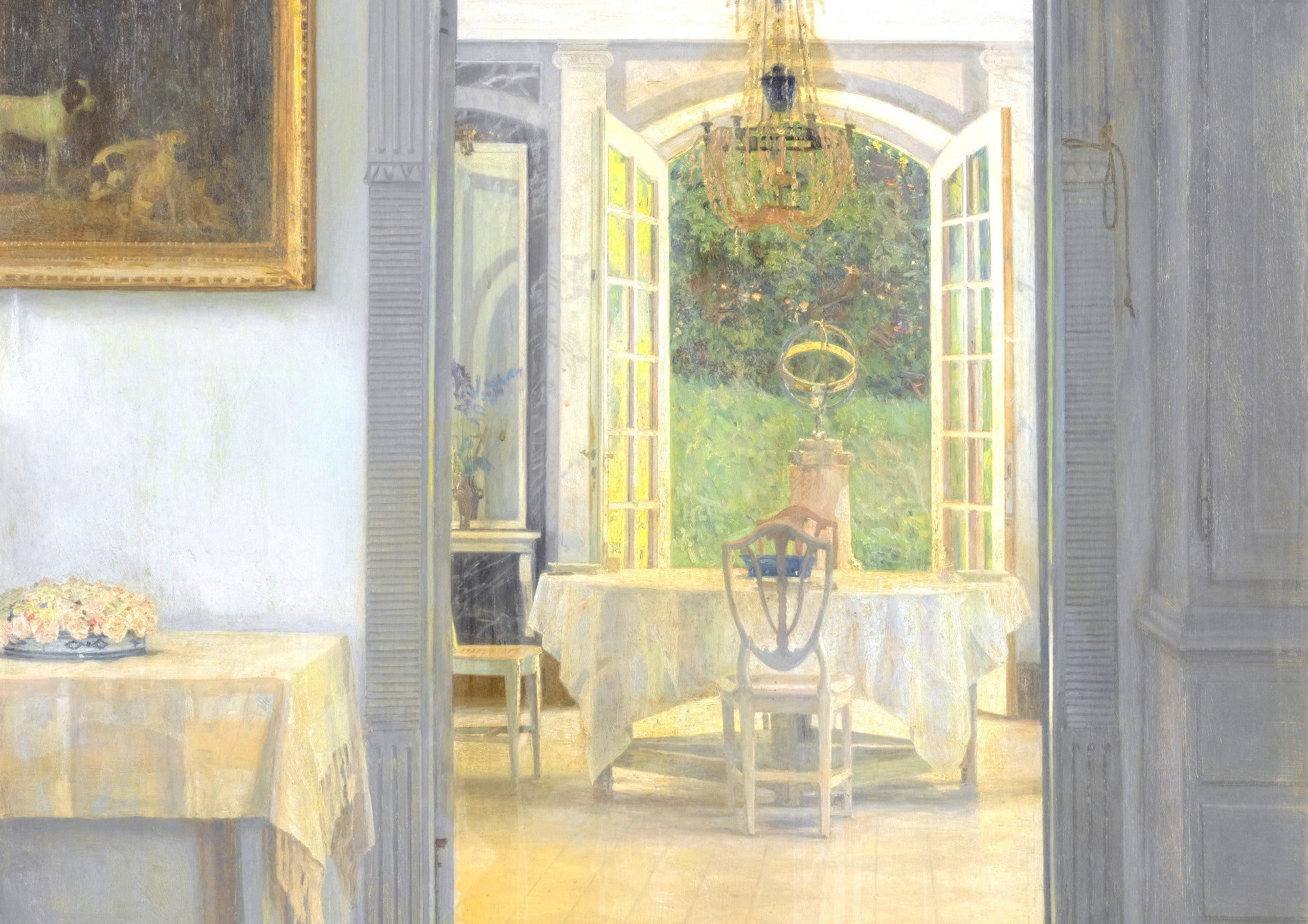 Georg Achen Fine Art Print, Interior with Afternoon Sun