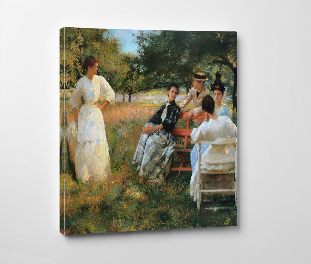 In the Orchard (1891), Edmund C. Tarbell