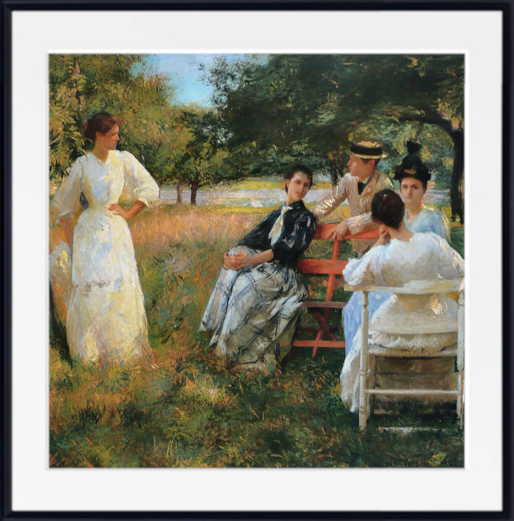 In the Orchard (1891), Edmund C. Tarbell