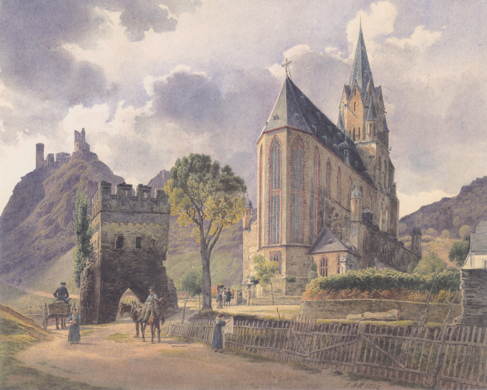 Jakob Alt Fine Art Print: Burg Schönburg