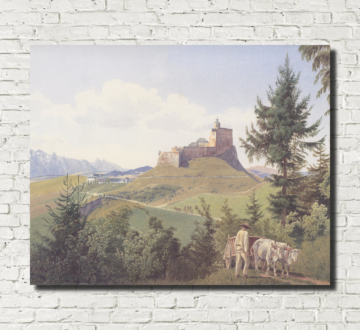 Jakob Alt Fine Art Print: Der Martinsberg bei Raab