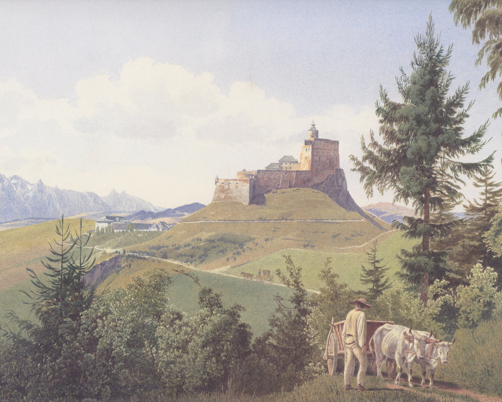 Jakob Alt Fine Art Print: Der Martinsberg bei Raab