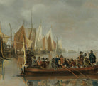 Jand van de Cappelle Fine Art Print, The Home Fleet Saluting the State Barge