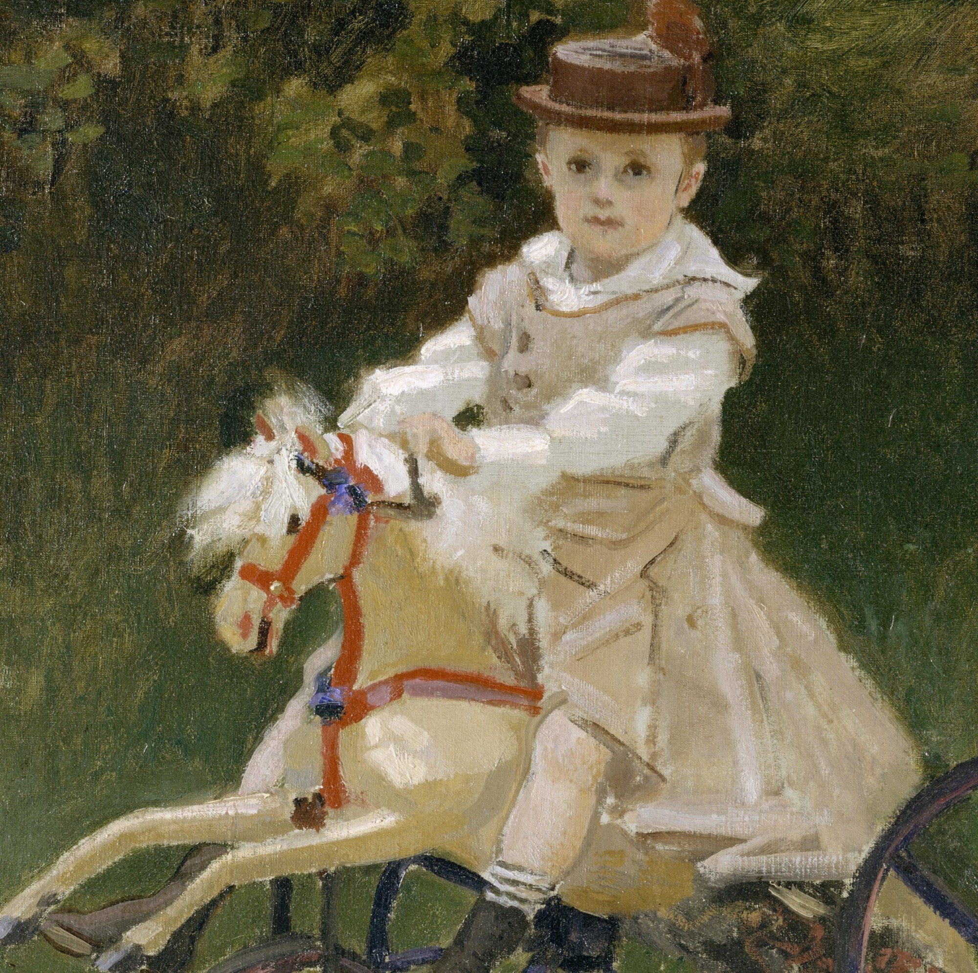 Claude Monet Fine Art Print, Jean Monet on his Hobby Horse
