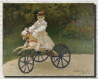 Claude Monet Fine Art Print, Jean Monet on his Hobby Horse