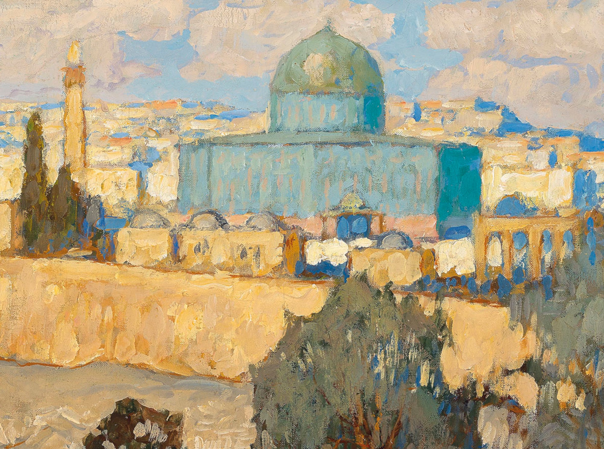 Konstantin Gorbatov Fine Art Print, Jerusalem landscape