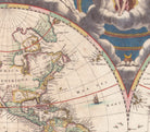 World Map 1659 2 Hemispheres, Joan Blaeu  9571