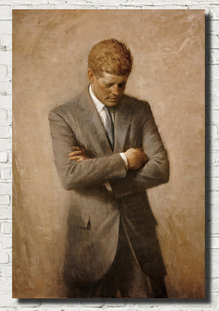 John F Kennedy Official Portrait, Aaron Shikler Fine Art Print