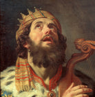 King David Playing the Harp, Gerard van Honthorst Fine Art Print