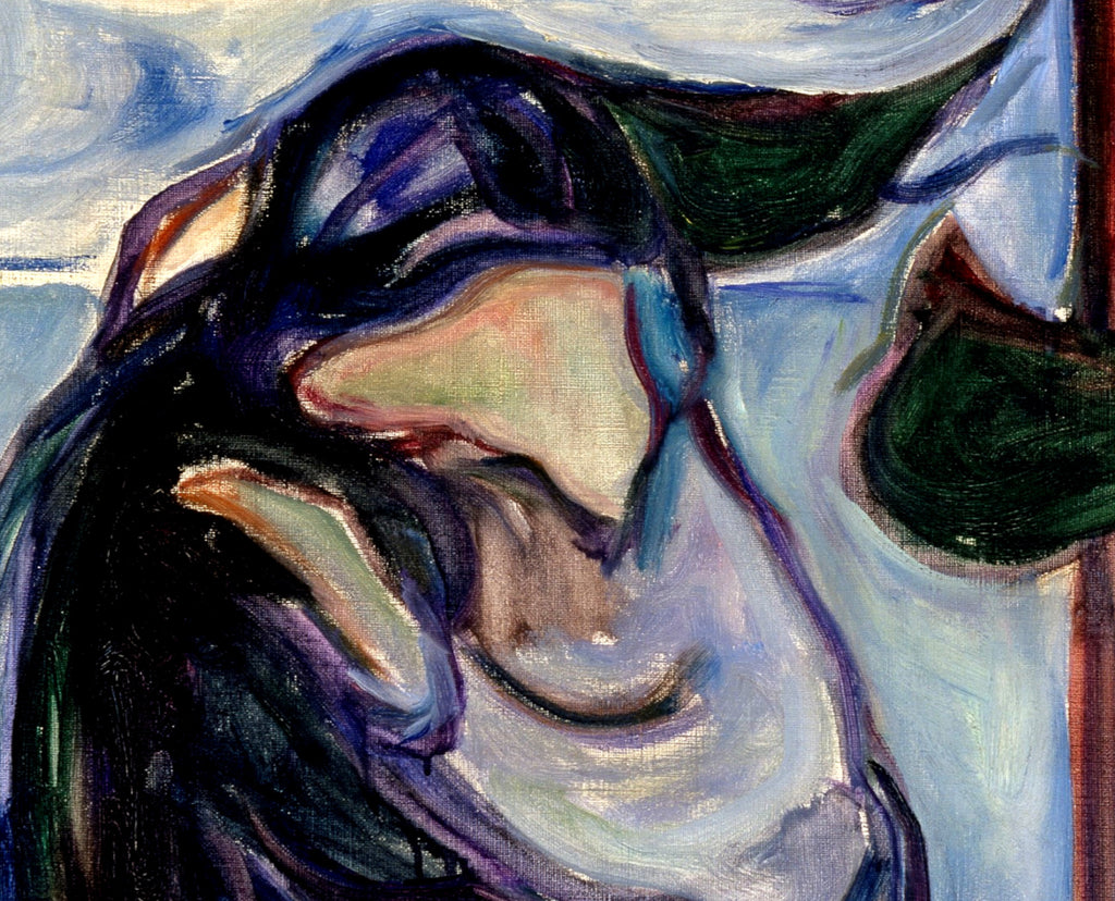 Edvard Munch Fine Art Print, Kiss on the Beach