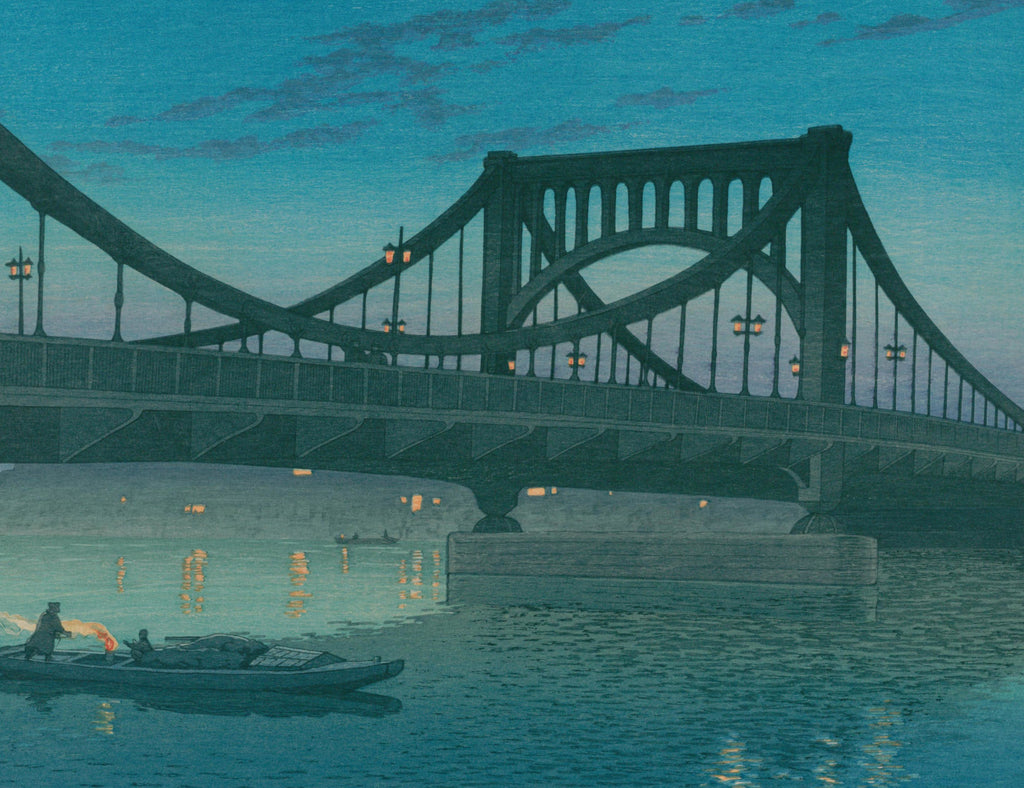 Kiyosu Bridge, Hasui Kawase, Japanese Art Print