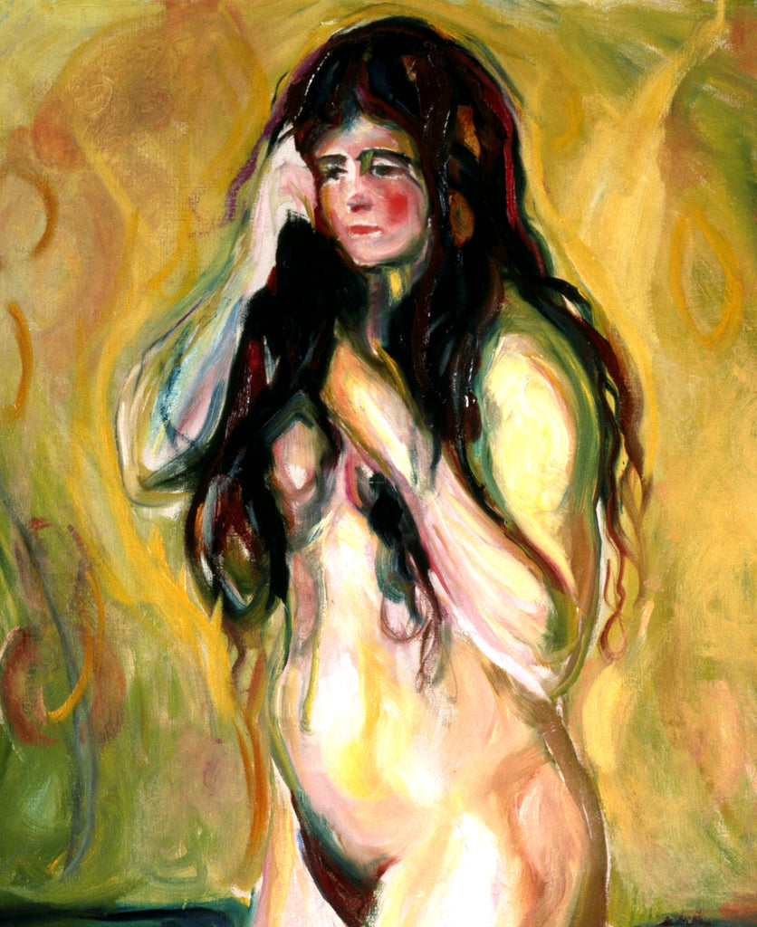 Edvard Munch Fine Art Print, Kneeling Nude
