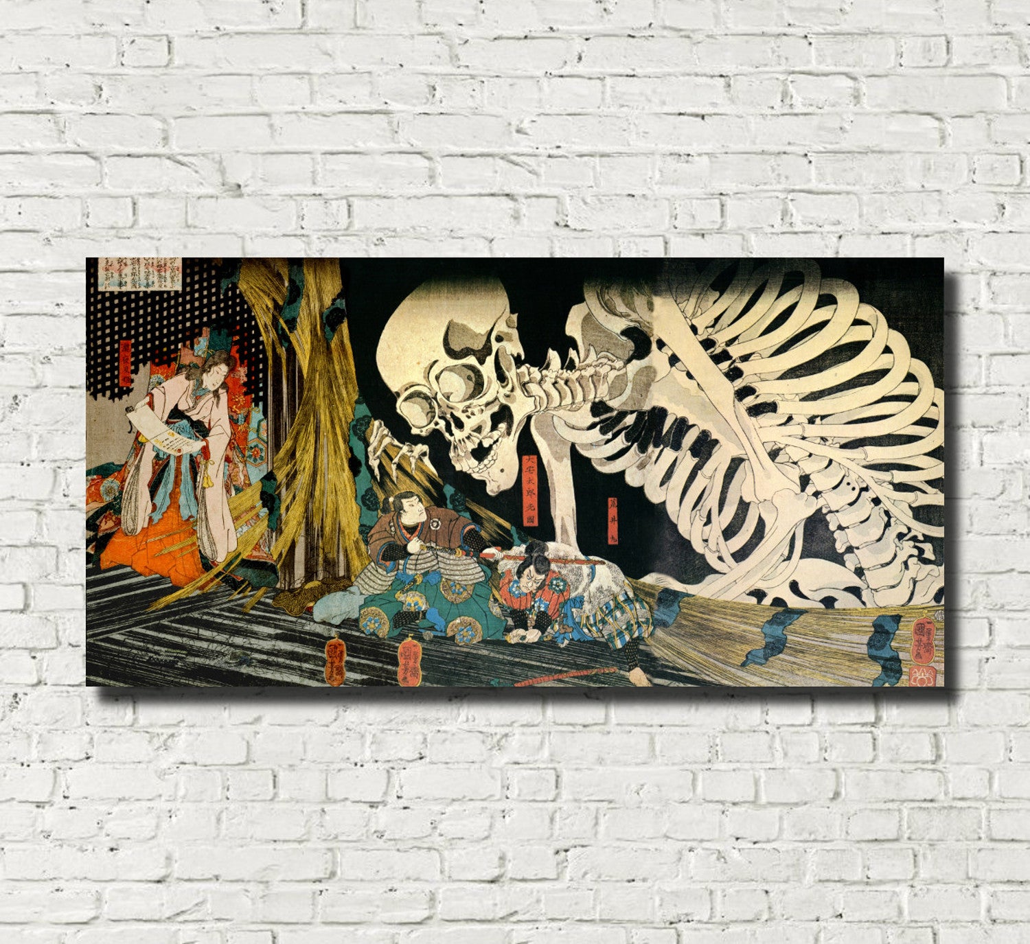 Takiyasha the Witch and the Skeleton Spectre Japanese Fine Art Print