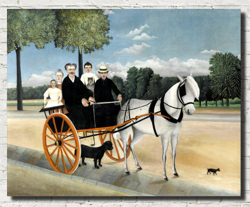 Henri Rousseau, Post- Impressionist Fine Art Print, La Carriole du père Junier