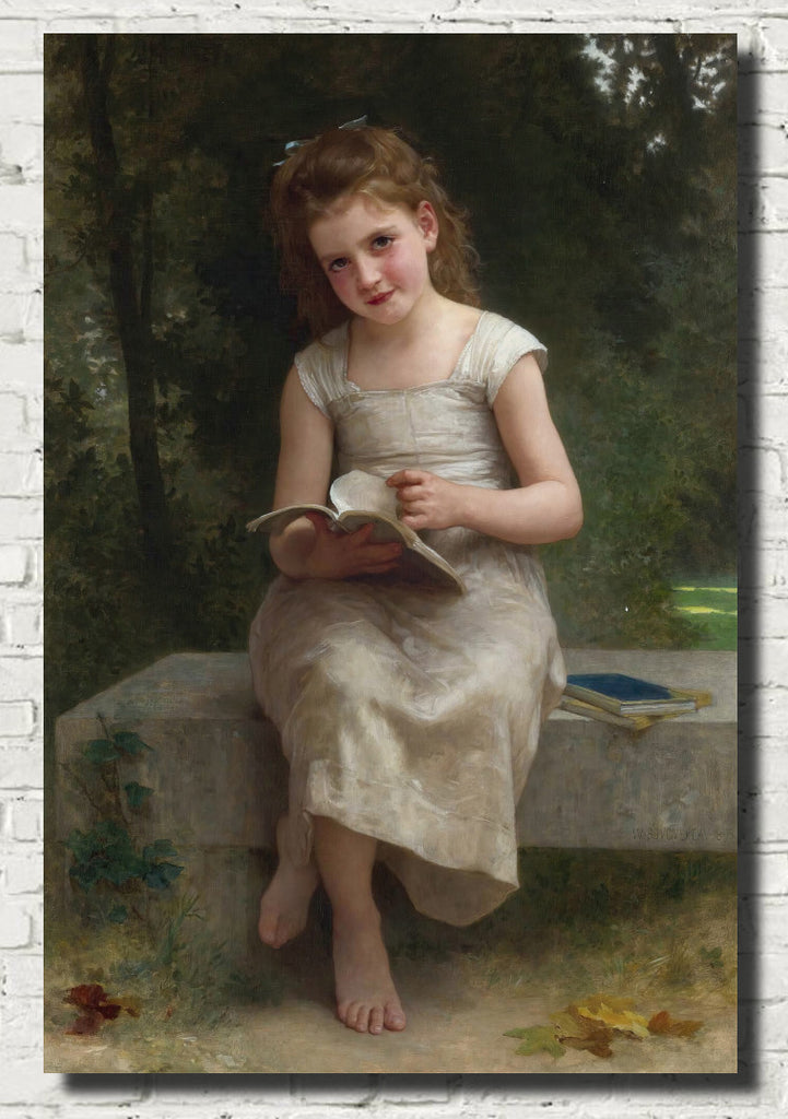 La Liseuse, William-Adolphe Bouguereau Fine Art Print
