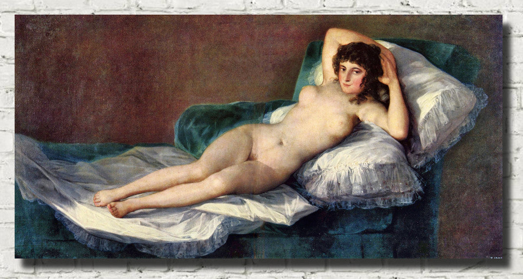 Francisco Goya Fine Art Print, La Maja desnuda
