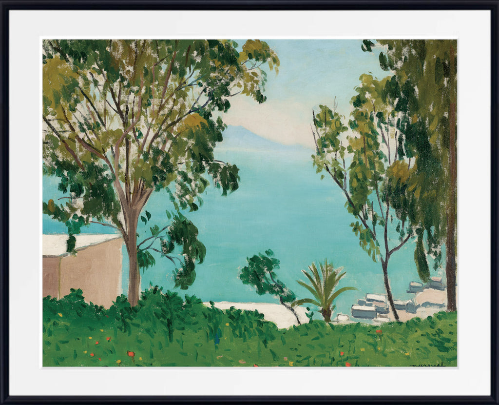 The Beach seen through the eucalyptus trees, Albert Marquet, Coastal Landscape