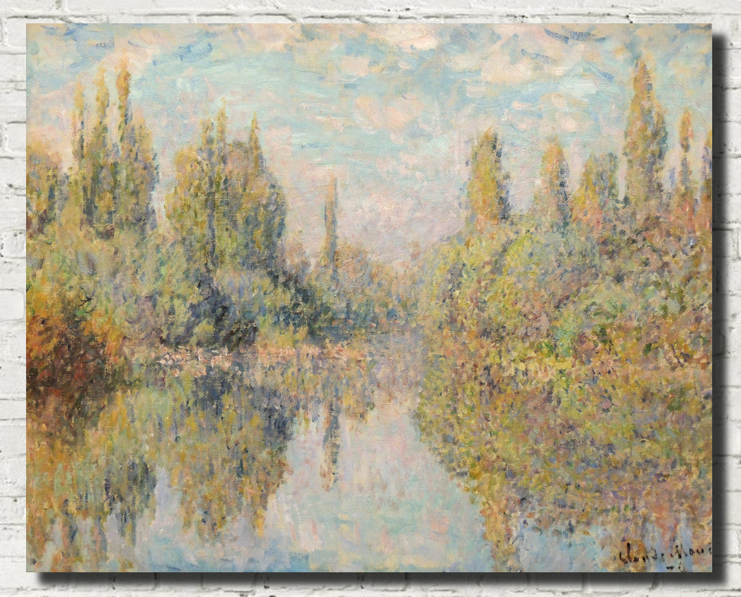 Claude Monet Fine Art Print, La Seine à Vétheuil