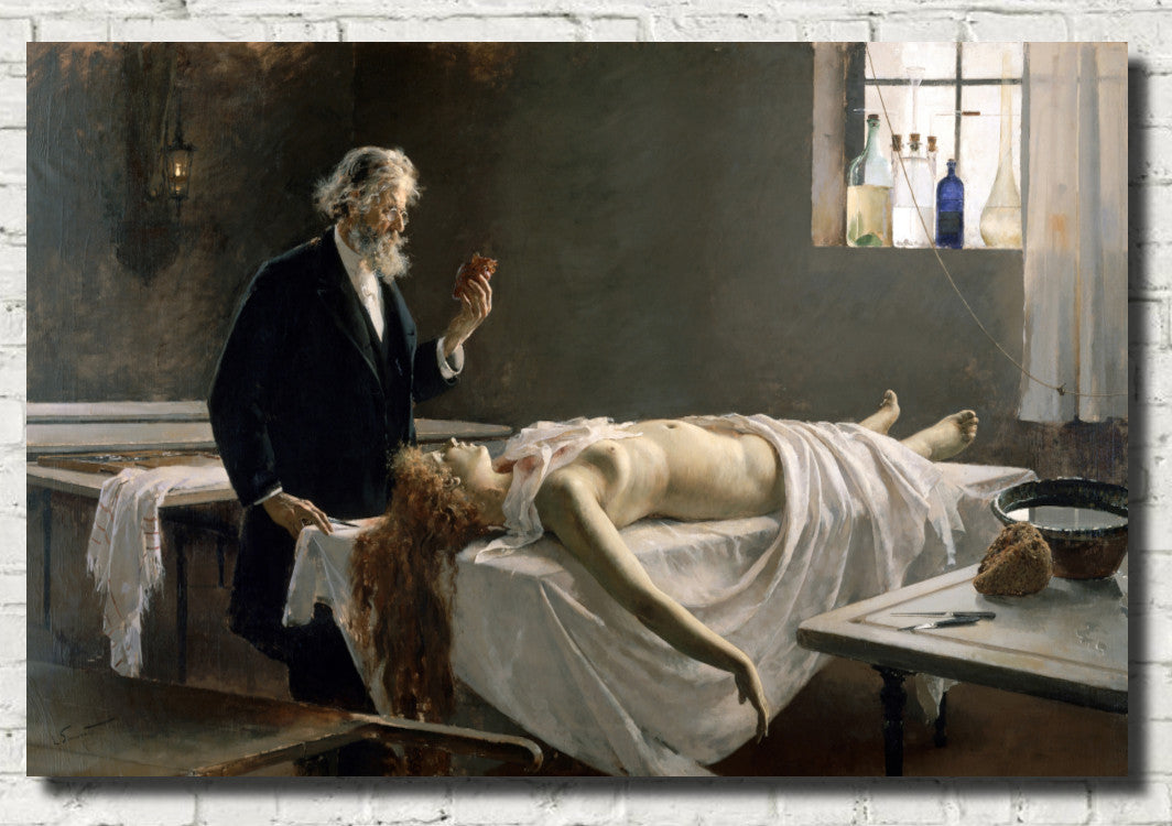 Enrique Simonet Fine Art Print : La Autopsia – GalleryThane
