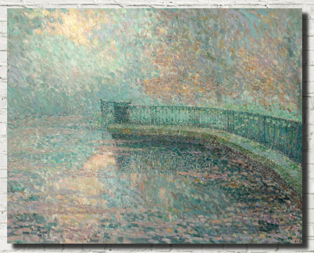 Henri Le Sidaner Fine Art Print, La Balustrade