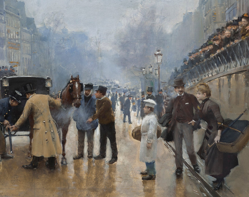 Jean Béraud Impressionist Fine Art Print, The Porte Saint-Denis accident