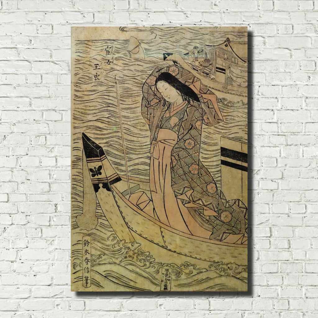 Suzuki Harunobu, Japanese Art Print : Lady Tamamushi