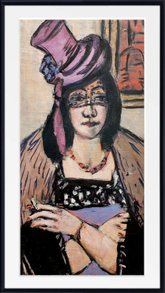 Max Beckmann, Lady with hat and veil - New Objectivity