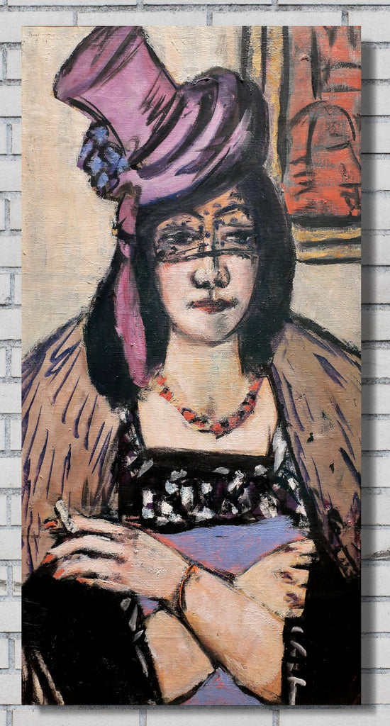 Max Beckmann, Lady with hat and veil - New Objectivity