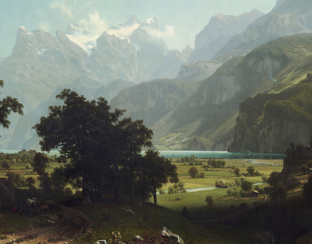 Lake Lucerne, Albert Bierstadt, Landscape Print