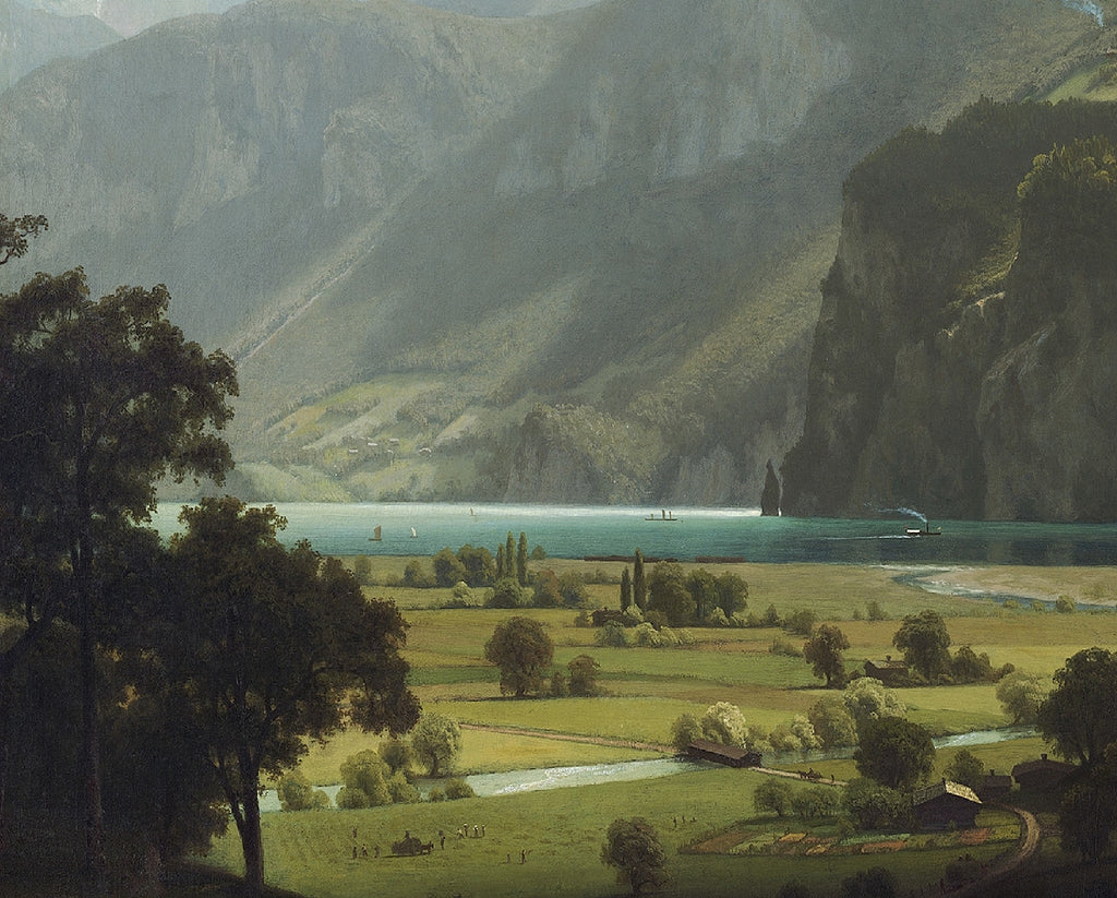 Lake Lucerne, Albert Bierstadt, Landscape Print