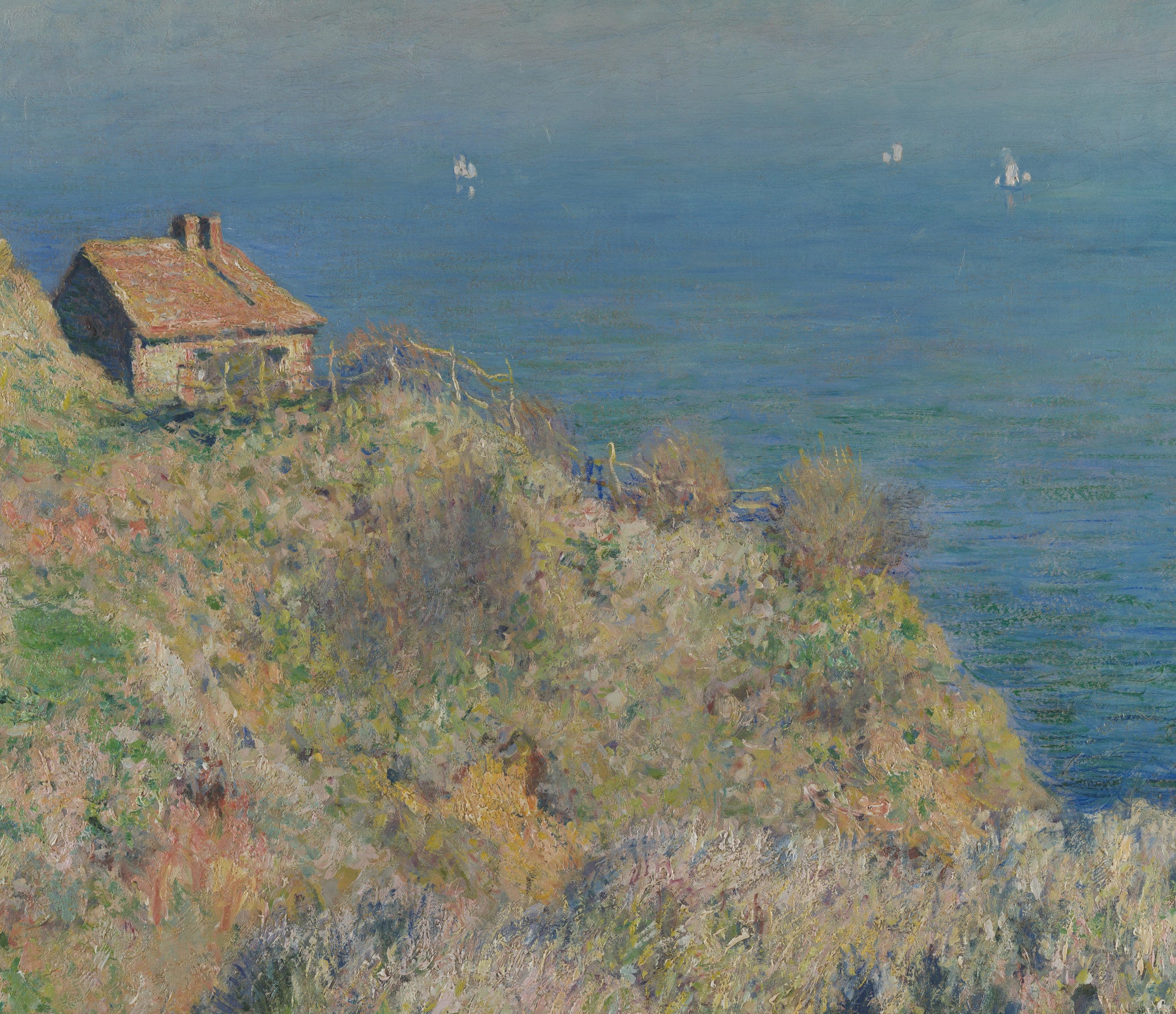 Claude Monet Fine Art Print,  The fisherman's house, Varengeville