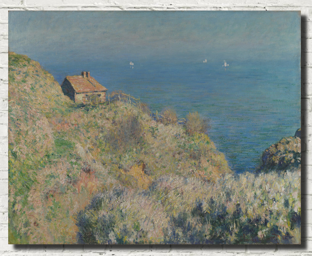 Claude Monet Fine Art Print,  The fisherman's house, Varengeville