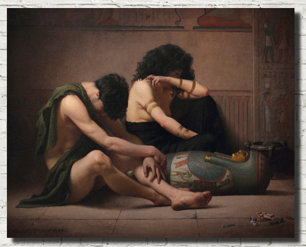 Charles Sprague Pearce Fine Art Print, Lamentations over the Death of the First-Born of Egypt
