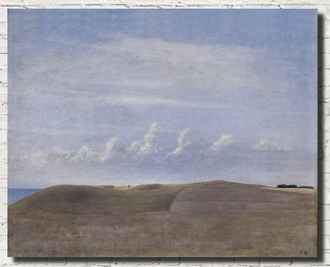 Landscape, Wilhelm Hammershoi Fine Art Print