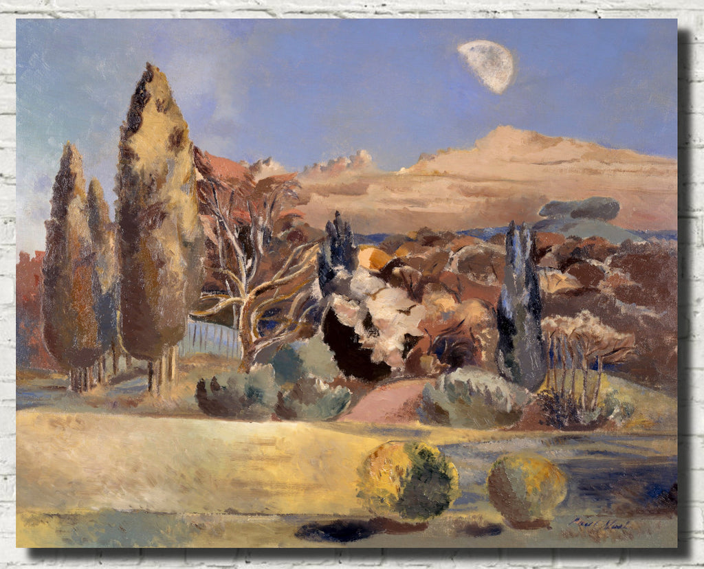 Paul Nash Fine Art Print, Landscape of the Moon's First Quarter