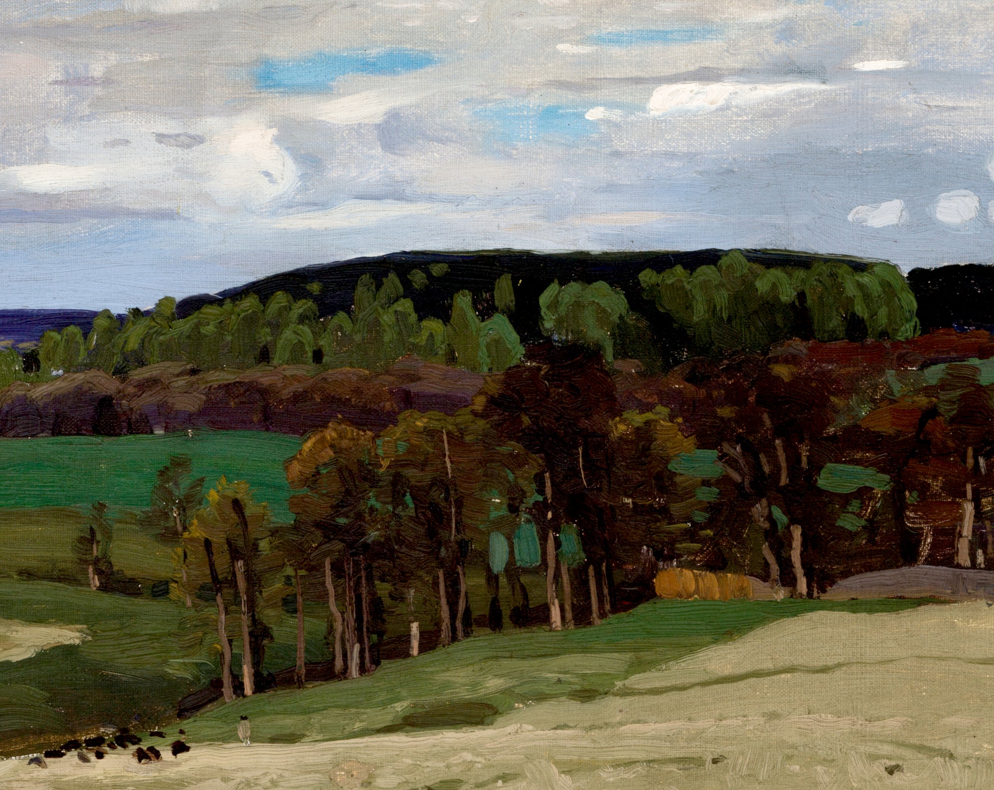 Ferdinand Ruszczy Fine Art Print, Landscape with Clouds