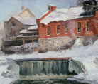 The new factory in Lillehammer, Frits Thaulow Fine Art Print