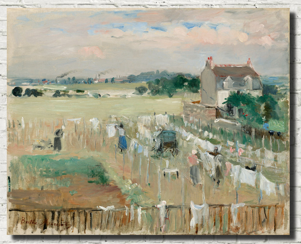Berthe Morisot, French Fine Art Print : Laundry